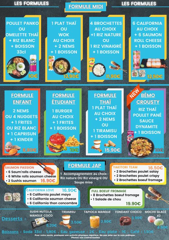 BEMO Thaï Jap & Bao - Menu Image 1