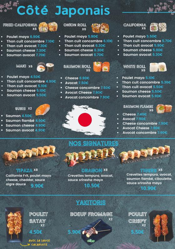 BEMO Thaï Jap & Bao - Menu Image 2